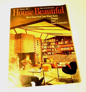 House Beautiful Magazine Frank Lloyd Wright Paul Hanna Honeycomb House 1963 - Picture 1 of 17