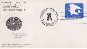 CORNPEX '71, BLOOMINGTON, IL  1971  FDC11889 - Picture 1 of 2