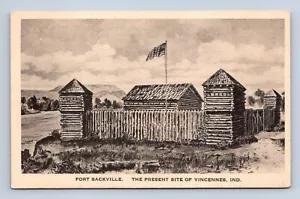 Fort Sackville Vincennes Indiana Postcard Unposted - Picture 1 of 2