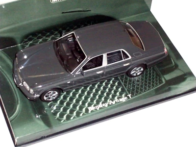 MINICHAMPS 1/43 436139071 BENTLEY ARNAGE T Grey Metallic Black interior 2003 - Immagine 1 di 4