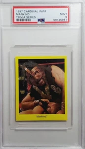 Tarjeta de lucha libre Cardinal WWF Trivia Series Mankind/Mick Foley 1997 PSA 9 como nueva - Imagen 1 de 2