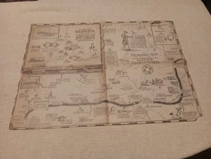 VINTAGE 1936 MAP OF BERWICK PA ROMANCE MAP TOWN HISTORY - Picture 1 of 9