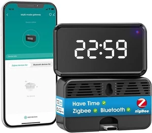 Zigbee Hub Gateway with (with USB C Port), With Time Display - Picture 1 of 8