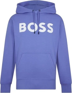 Boss Mens Hoodie Purple With Logo WeBasicHood - Size XL - Picture 1 of 7