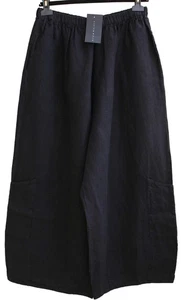 Bryn Walker NWT Black Linen CASBAH PANTS Pocket Pant SIZE L Large - Picture 1 of 8