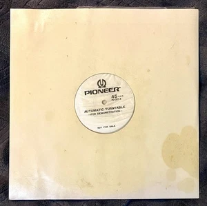 Vintage PIONEER Turntable Demonstration Clear VINYL 33 & 45rpm Audiophile PD-303 - Picture 1 of 6