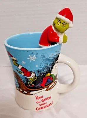 Der Grinch Weihnachten Kaffeebecher 3D hängend Grinch Dr. Seuss Zrike NEU - Bild 1 von 3