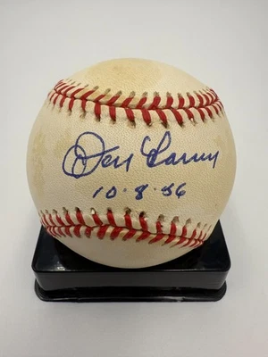 DON LARSEN SIGNED OFFICIAL RAWLINGS MLB AMERICAN LEAGUE BASEBALL 10-8-56 - JSA - Image 1 of 4