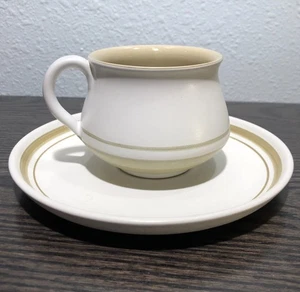 Denby Langley Gourmet (2) Stück (1) Flache Tasse & (1) 6 5/8" Brot & Butter Teller - Bild 1 von 12