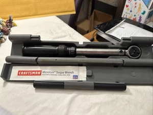 VTG Craftsman 9-44595 1/2" Drive, Microtork Torque Wrench with Case Made In USA - Picture 1 of 7