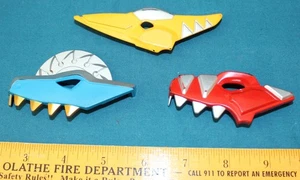 Bandai Abaranger POWER RANGERS Morpher Brace Face Plates - dino thunder parts - Foto 1 di 2