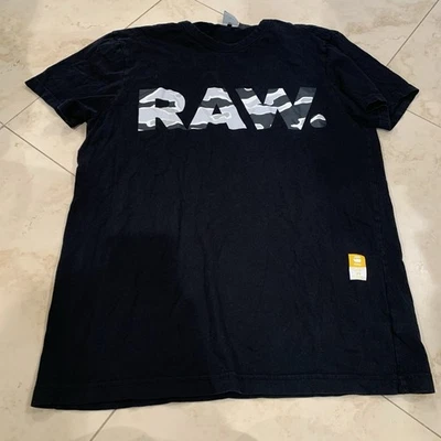 Camiseta Para Hombre G-Star Raw Manga Corta - Talla Mediana Talla M Manga Corta Logo Camuflado Foto 1 de 4