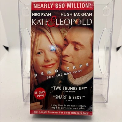 Kate & Leopold Meg Ryan Hugh Jackman Demo VHS Tape Promotional Screener RARE Foto 1 de 3