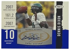 2008 SAGE HIT Autograph #A10 Dennis Dixon Oregon Ducks - Picture 1 of 2