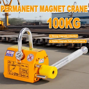 Permanent Magnetic Lifting Device 100-200KG Magnetic Hoist Magnetic Suction - Picture 1 of 26