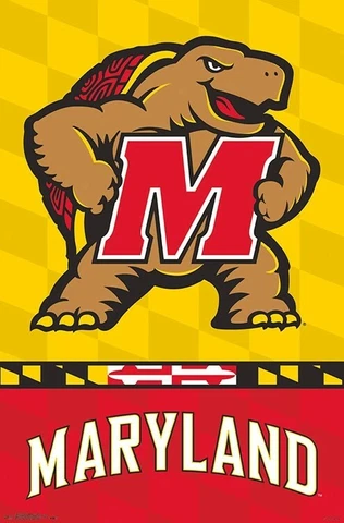 University of MARYLAND TERRAPINS Terps Official NCAA Sports 22x34 Logo POSTER Cover