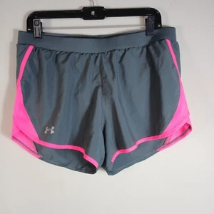 Pantalones Cortos para Correr Under Armour Heatgear Talla Grande Gris Rosa Forrados con Bolsillos SA23 - Imagen 1 de 5