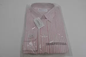 Camisa bordada de seda manga extra larga True Vintage años 70 talla 39/M rojo y blanco - Imagen 1 de 4