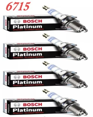 4 Pk Spark Plugs Bosch 5715 Platinum For 1998-2002 FORD E-250 ECONOLINE V6-4.2L - Image 1 of 4
