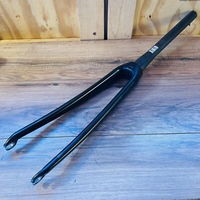 Horquilla de carbono Trek 700C cónica velocidad ISO larga 308 dirección QR Dropout 48 rastrillo Foto 1 de 4