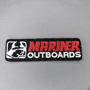 Mariner fuoribordo motori nautici pubblicità 5"" x 1,5"" ferro su velluto - Foto 1 di 2
