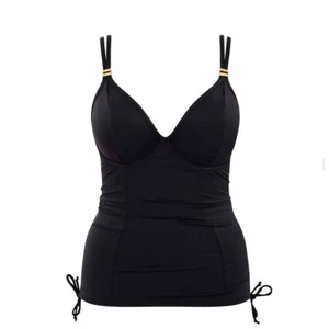 Panache Anya Riva Balconnet Tankini Swim Top Size 34 GG Black - New - Picture 1 of 3