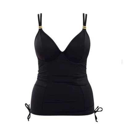 Panache Anya Riva Balconnet Tankini Swim Top Size 34 GG Black - New - Image 1 of 3