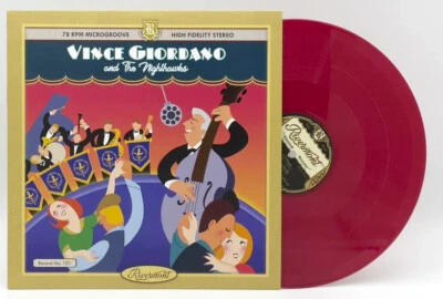 VINCE GIORDANO & the NIGHTHAWKS 4 track 78 rpm 12" 180 gram RED vinyl SEALED LP - Image 1 of 3