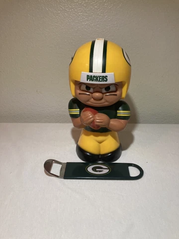 Green Bay Packers Football 16 Oz Cup 3D Big Sip Water Bottle And Bottle Opener Cover