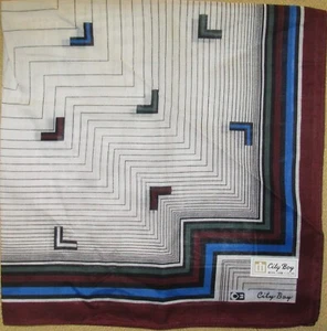 City Boy *Dark Red Frame Handkerchief 43cm /YELLASA*11 - Picture 1 of 5