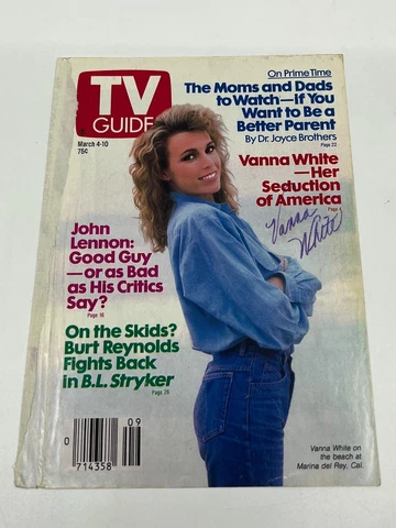 Vanna White Wheel of Fortune Game Show Signed Autograph TV Guide Cover PSA DNA Cover