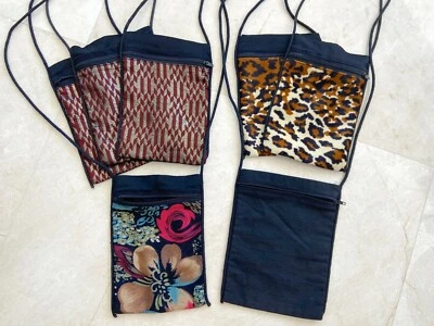 LOTE 7 Bandolera Cartera Bolso Boho NUEVO SIN ETIQUETAS 8x5.75" animal print DE COLECCIÓN BALI Foto 1 de 4