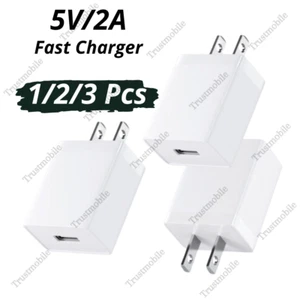 For iPhone iPad Android Samsung Google USB Wall Fast Charger Power Adapter Block - Picture 1 of 15