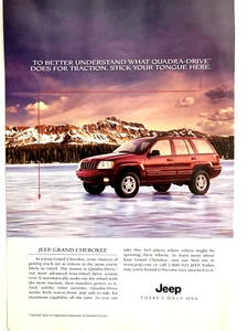 2000 Jeep Grand Cherokee Print Ad 4x4 Quadra Drive - Picture 1 of 2