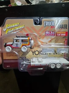 1980 LAND CRUISER YOKOHAMA AND TRAILER JOHNNY WHITE LIGHTNING CHASE 1/3600 - Picture 1 of 6