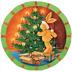 Circular rabbit with Christmas tree Coppenrath Advent Calendar 50 cm - Picture 1 of 1