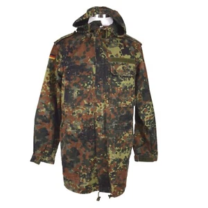Bundeswehr Flecktarn Militär Parka Jacke GR12 L Tall Kapuze Woodland - Bild 1 von 17