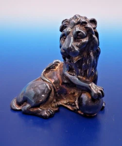 Vintage Sterling Silber Löwe Figur mit Kugel von Israel - Bild 1 von 4