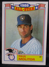 1989 Topps 1988 All-Stars Paul Molitor Baseball Card #3 of 22
