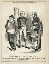 Rare 1880 BRITISH Punch Cartoon - OTTOMAN EMPIRE - DULCIGNO/Ulcinj - MONTENEGRO