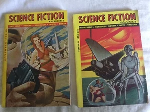Science Fiction Adventures Magazine Vol 1#1 Nov 1952 & Vol 1#2 Feb 1953 - Picture 1 of 10