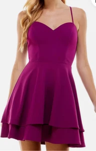 City Studio Womens Pocket Mini Party Fit & Flare Dress Juniors 5/6 - Picture 1 of 2