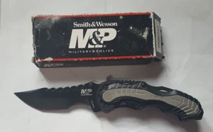 Smith & Wesson M&P Assisted Open Folder Black Serrated Aluminum Handle SWMP6BS  - Picture 1 of 3
