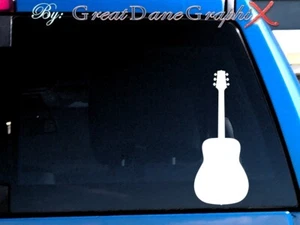 Guitarra #1 - Calcomanía adhesiva de vinilo - Elección de color - ALTA CALIDAD - Imagen 1 de 2