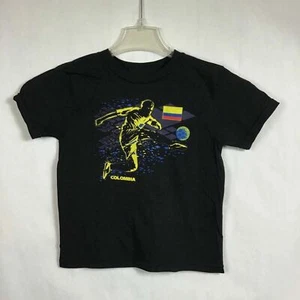 Columbia Fußball Team / Football SS T-Shirt schwarz Rundhalsausschnitt / Jugend Jungen Größe L 7 - Bild 1 von 2