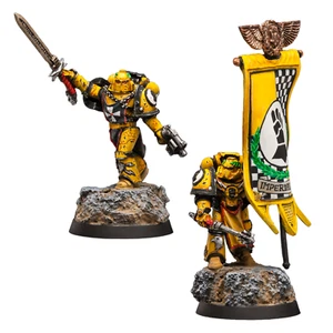 Imperial Fists Legion Command painted figure Horus Heresy Pre-Sale | Art - Picture 1 of 7