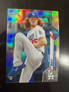 2020 TOPPS CROMO RIFRATTORE ROOKIE CARD LOS ANGELES DODGERS DUSTIN MAGGIO #176 - Foto 1 di 1