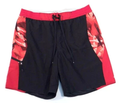 Adidas Azul Corte Diamante Voleibol Rojo y Negro Boardshorts Bañador Para Hombre Nuevo Con Etiquetas Foto 1 de 4