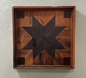 Handmade Reclaimed Farmhouse Wood Decor/Wall Art - Barn Quilt Design - Picture 1 of 6