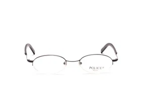 Police Brille Fassung Metall Grau oval Halbrand Damen Mod. 2632 48 - 19 mm Italy - Bild 1 von 4